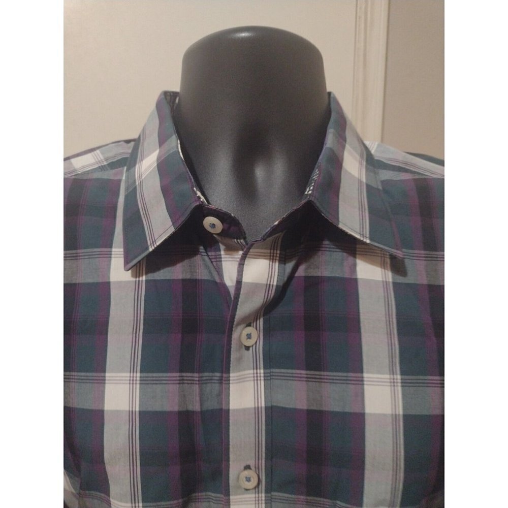 Robert Graham Classic Fit Flip Cuffs MultiColor Long Sleeve Button Shirt XL Cott - Picture 2 of 12